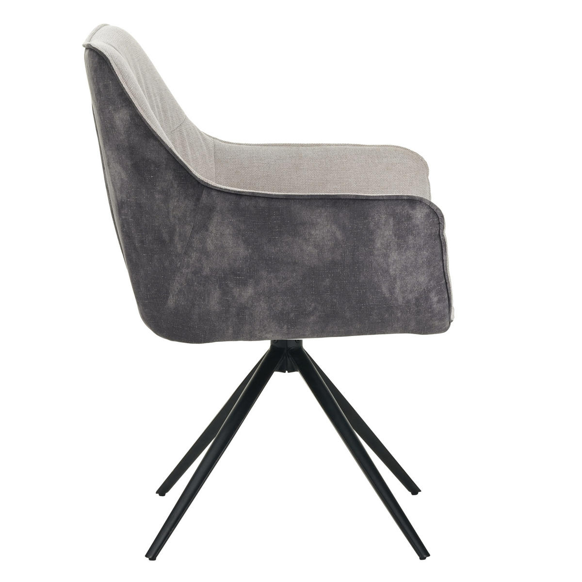 DREHSTUHL PULA - Beige, Textil/Metall (64/89/64cm) - Albatros