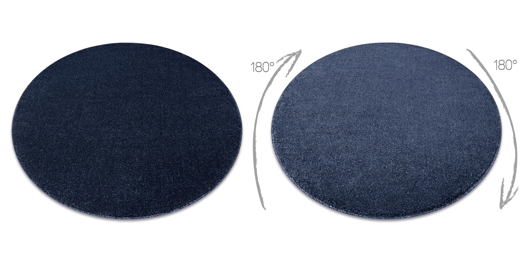 TEPPICH Softy 200 cm - Blau, Textil (200/200cm) - rugsX