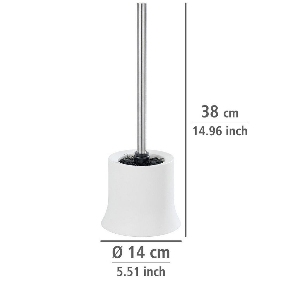 BÜRSTENBEHÄLTER Basic White 14/14/38 cm - Weiß, Kunststoff (14/38/14cm) - Wenko