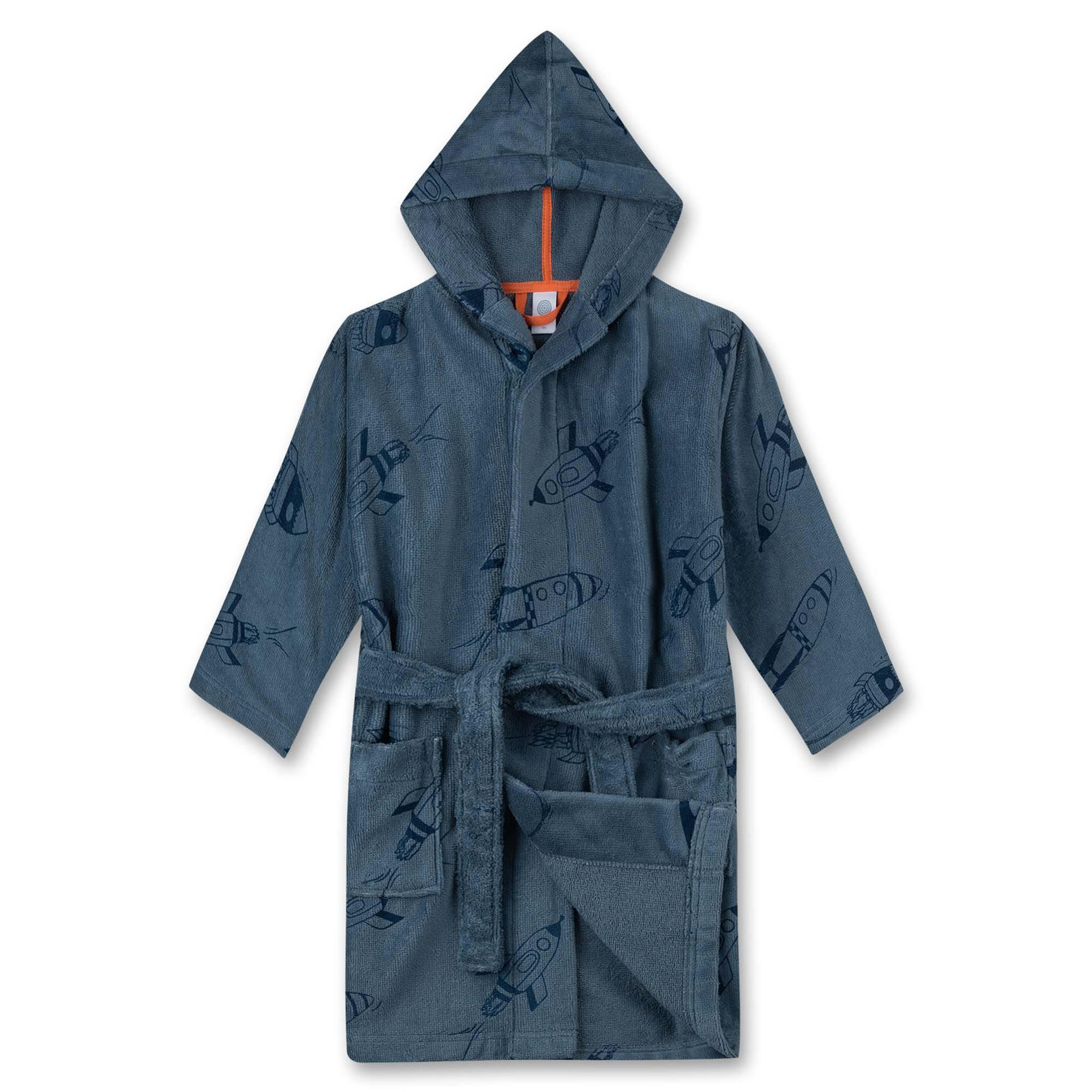 BADEMANTEL Jungen Blau Baumwolle - Blau, Textil (104null) - Sanetta