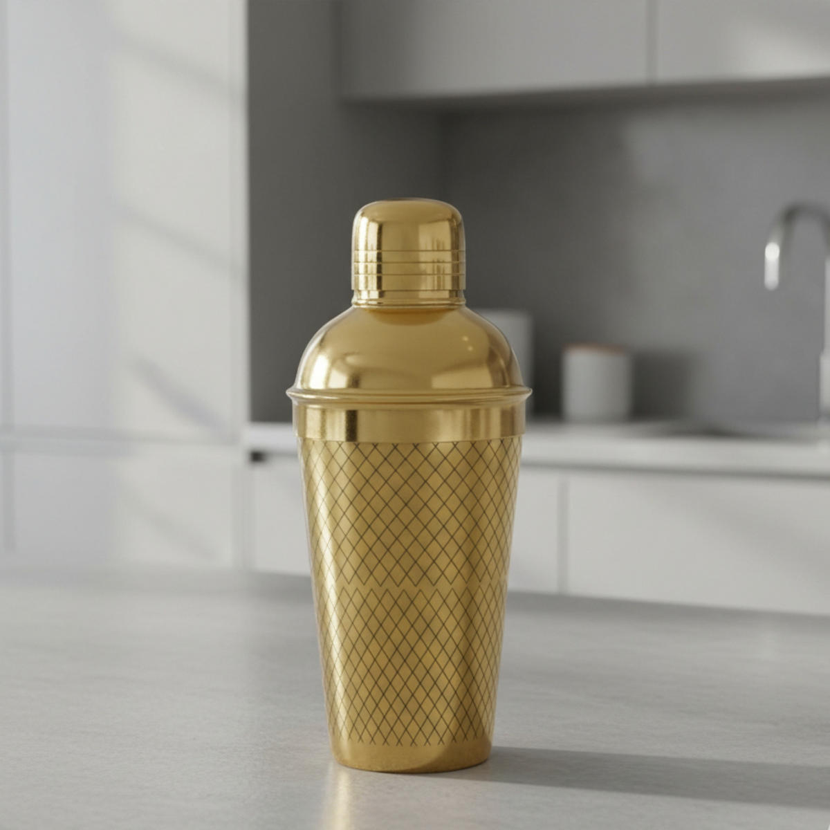 COCKTAILSHAKER Edelstahl 650 ml - Goldfarben, Metall (9.2/22/9.4cm) - Home Styling Collection