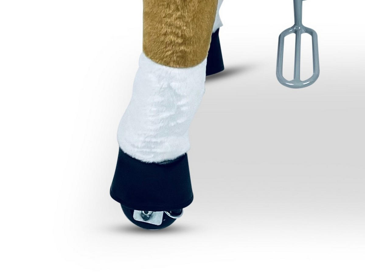 REITPFERD Flocke hellbraun Größe M - Hellbraun, Kunststoff (85/33/105cm) - TPFLiving