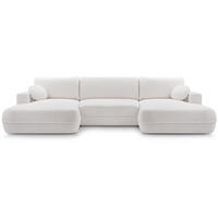 WOHNLANDSCHAFT Fiero U beige - Beige, Textil (364/87/186cm) - Beautysofa