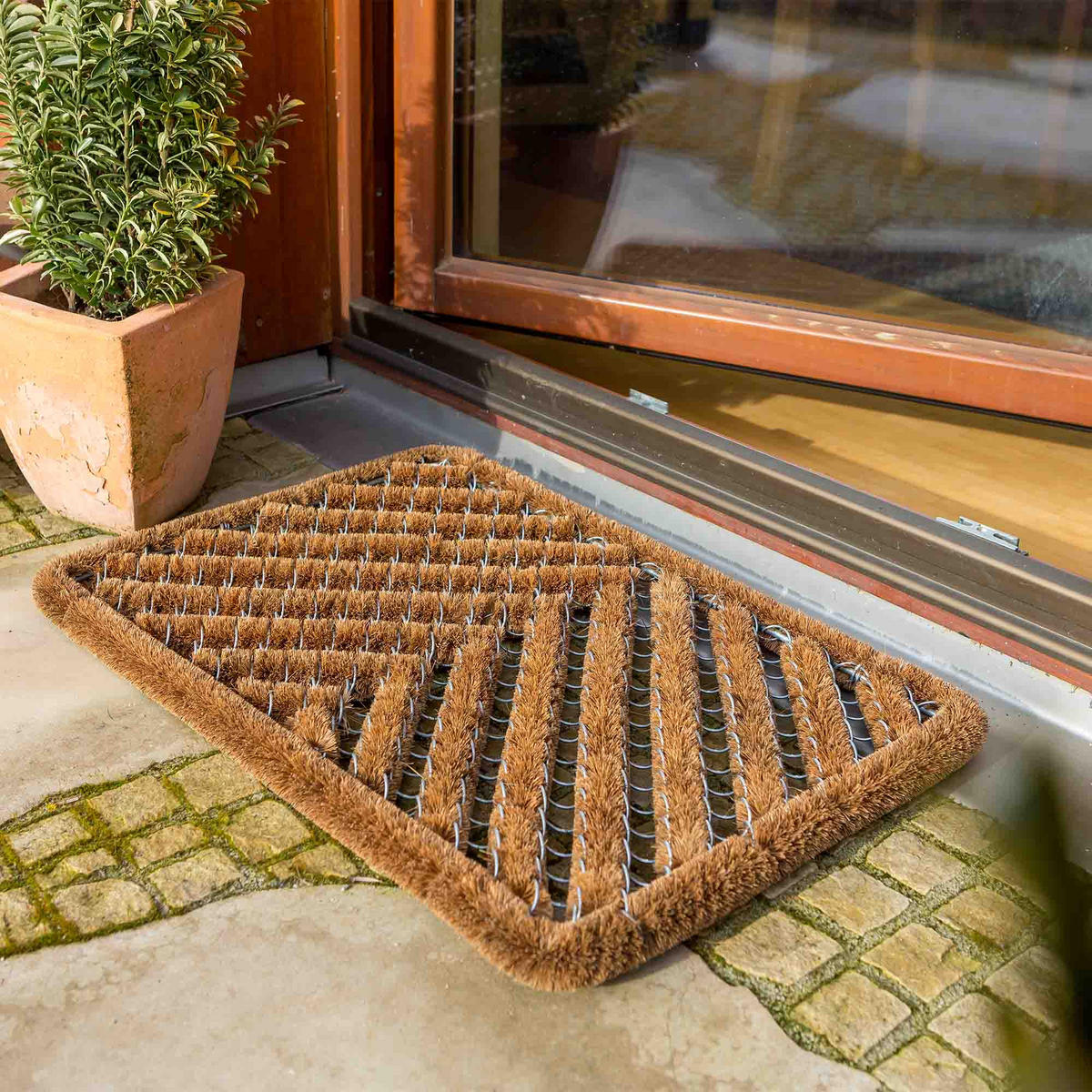 FUSSMATTE INNEN UND AUßEN COCO BRUSH - Naturfarben, Textil (40/60cm) - Astra