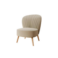 SESSEL Lumora mit Holzbeinen beige - Beige, Holz (68/82/78cm) - Panda Möbel