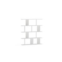 BÜCHERREGAL Grace Weiß - Weiß, Holzwerkstoff (120/141/24.6cm) - Decorotika