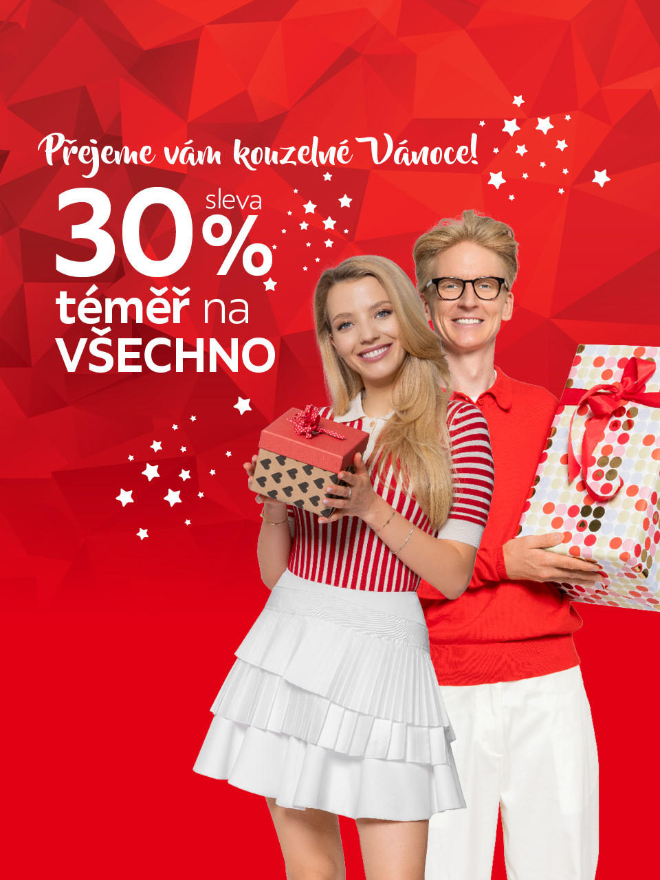 Sleva 30 % téměř na všechno