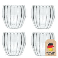 THERMO KAFFEE GLAS 190ml (4-tlg.) - Transparent, Glas - Intirilife