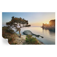 FOTOTAPETE 416x254 cm - Friedliche Natur - Blau, Textil (416/254cm) - Wallfluent