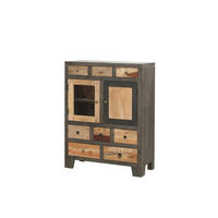 KOMMODE Erik Mangoholz Mehrfarbig 118x40x90cm - Multicolor, Holz (40/118/90cm) - DELUKE