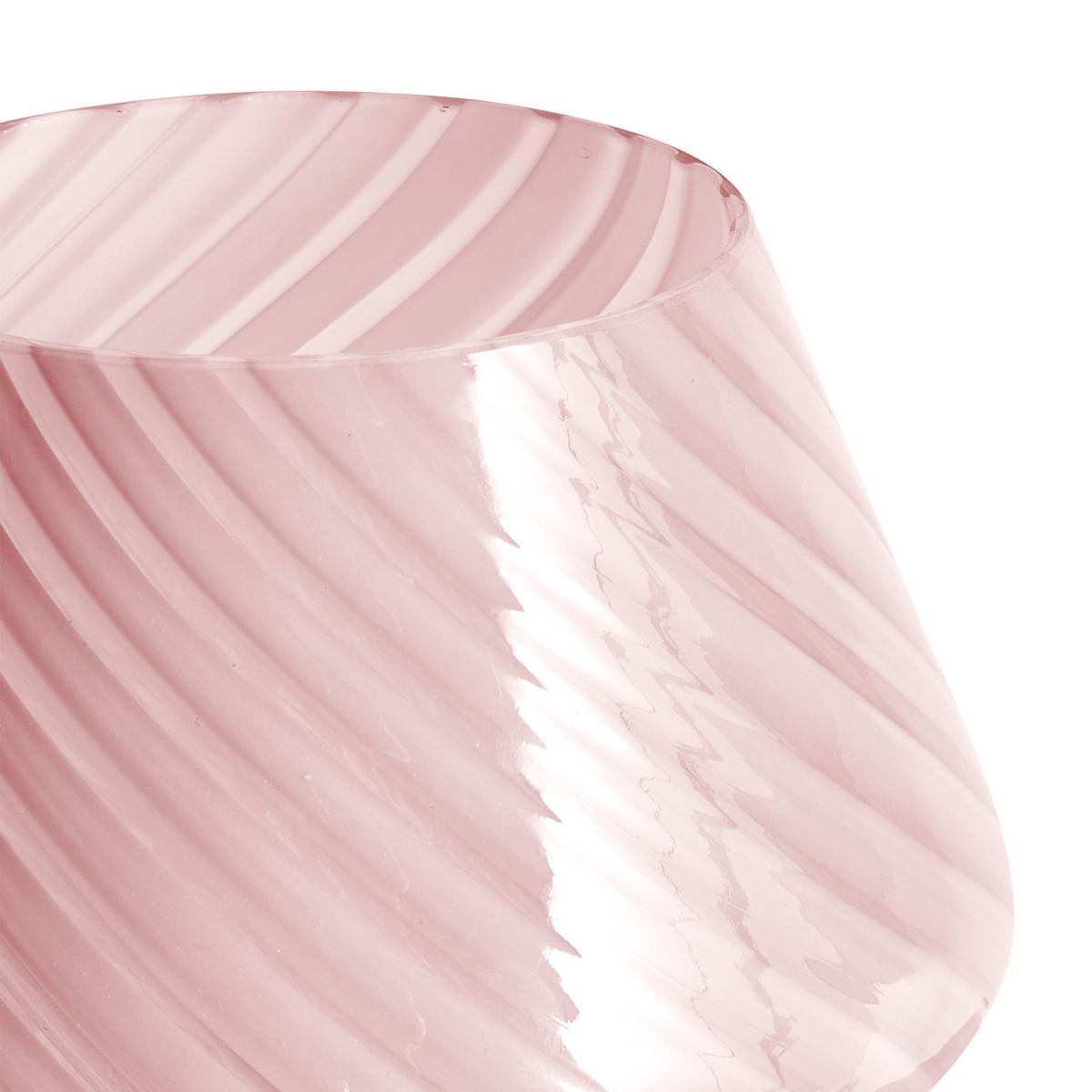 TISCHLEUCHTE Rosa Lobo - Pink, Glas (14/14/18cm) - Beliani