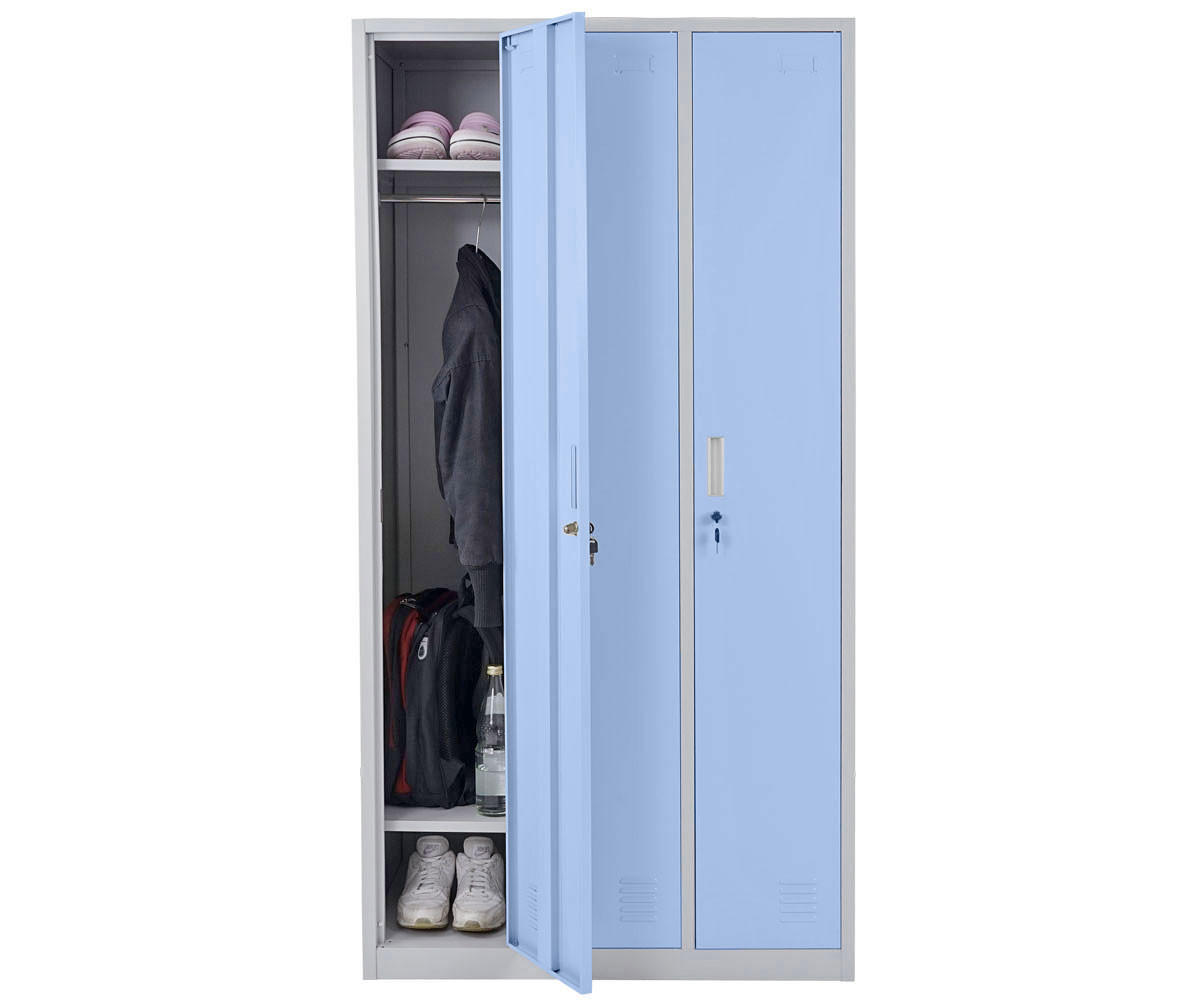 SCHLIESSFACH Blau - Blau, Metall (90/180/50cm) - MCW