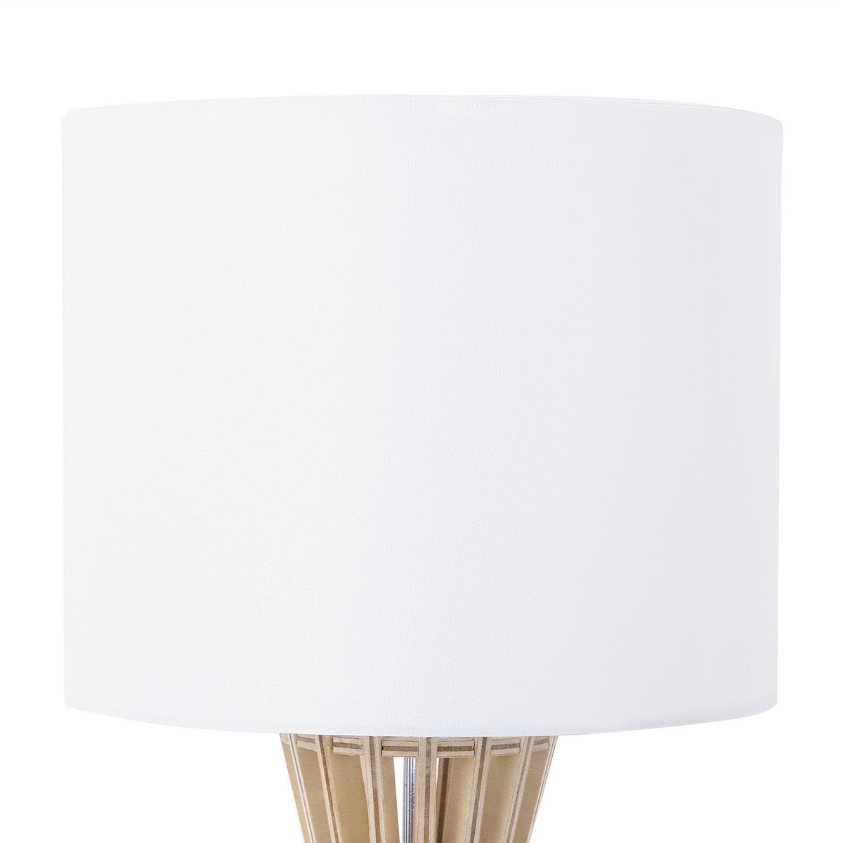 TISCHLAMPE Carrion 27/27/37 cm - Weiß, Holzwerkstoff (27/27/37cm) - Beliani
