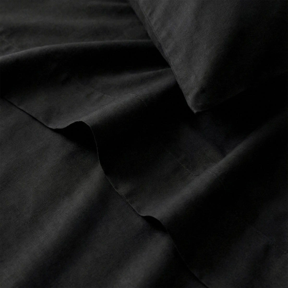 OBERLAKEN Basic Schwarz 210x270 cm (Komfortgrösse) - Schwarz, Textil (210/270cm) - Happy Friday