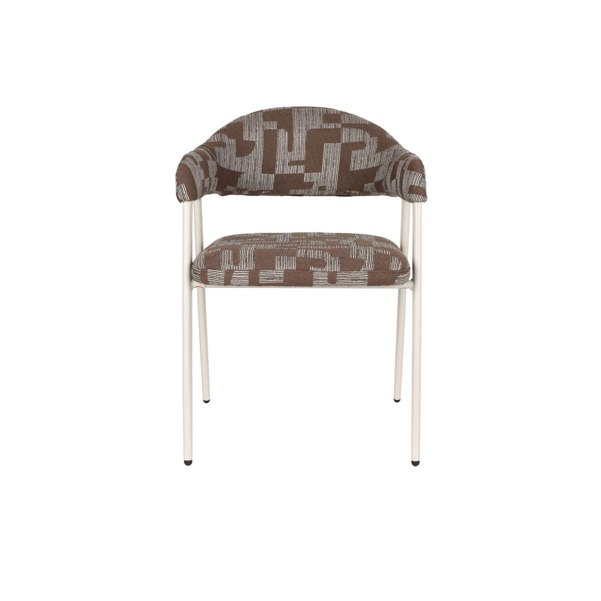ESSZIMMERSTÜHLE Miyo Grau - 2 er Set - Beige, Metall (55/81/58cm) - Dutchbone