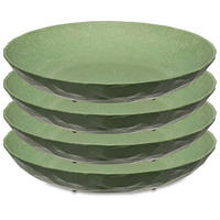 TELLER Club Nature leaf green 22/22/3,5 cm - Grün, Kunststoff (22/3.5/22cm) - KOZIOL