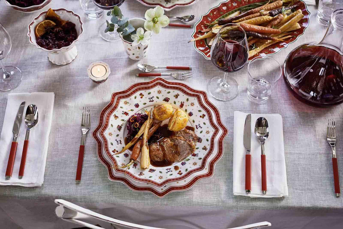 TAFELBESTECK S+ Cranberry rot 24er Set - Rot, Metall - Villeroy & Boch