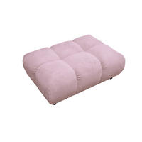 HOCKERBANK VIVIEN Pink Cord - Pink/Rosa, Textil (108/41/73cm) - KAWOLA