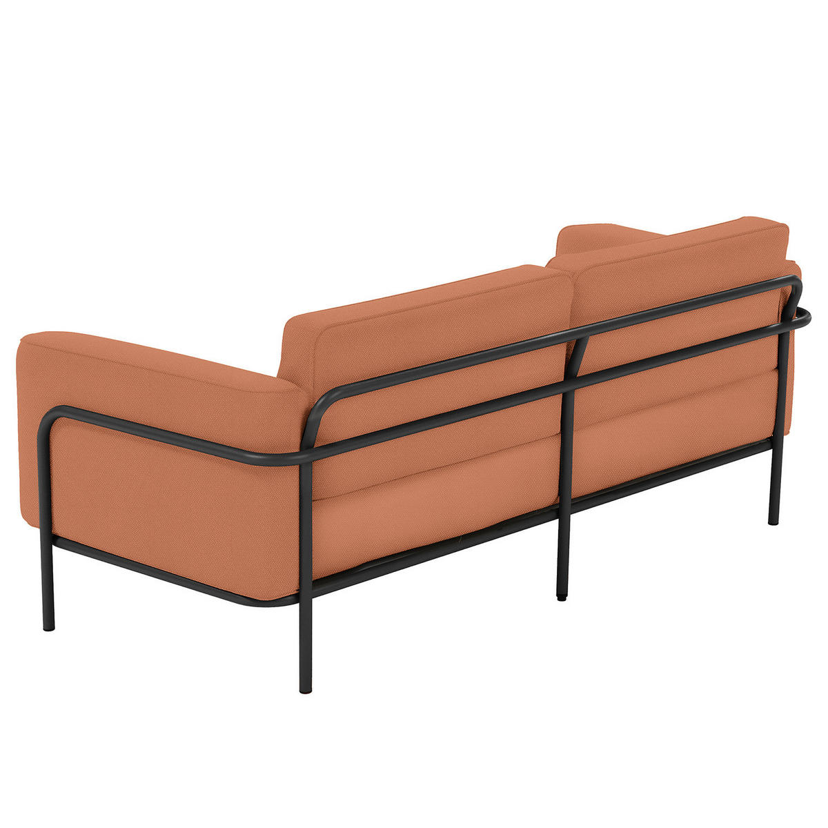 3-SITZER OUTDOOR-SOFA - Rosa, Textil/Metall (212/76/88cm) - home24