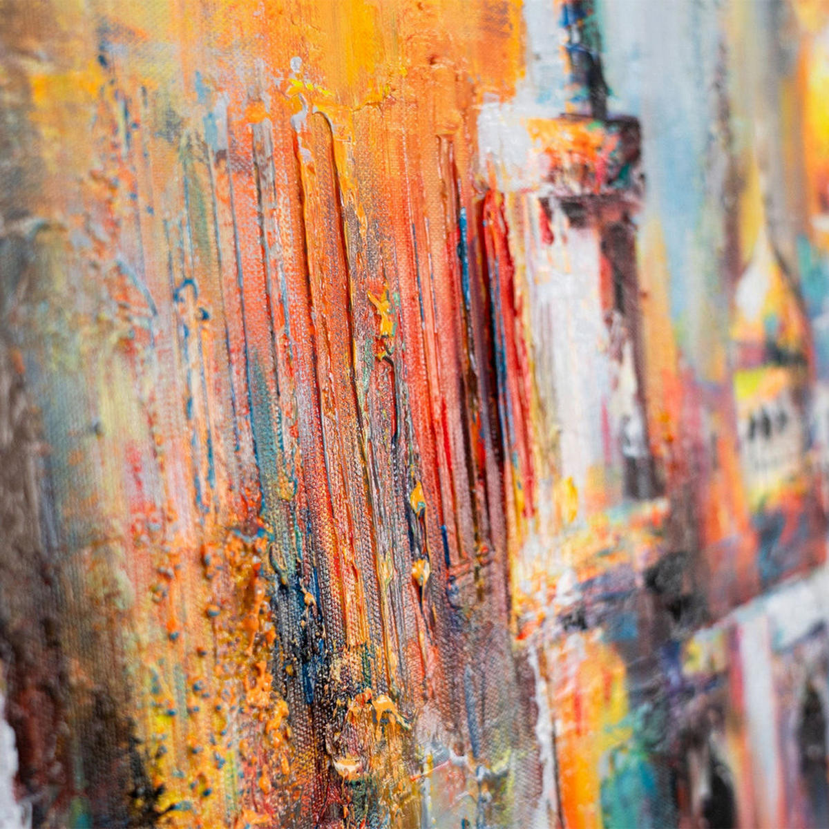 GEMÄLDE Ausstrahlung auf Keilrahmen 115x50 cm - Multicolor, Holz (115/50cm) - YS-art gallery