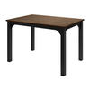 ESSTISCH Focus 120 - Nussbaumfarben/Schwarz, Holzwerkstoff/Metall (80/120/76cm) - MIRJAN24