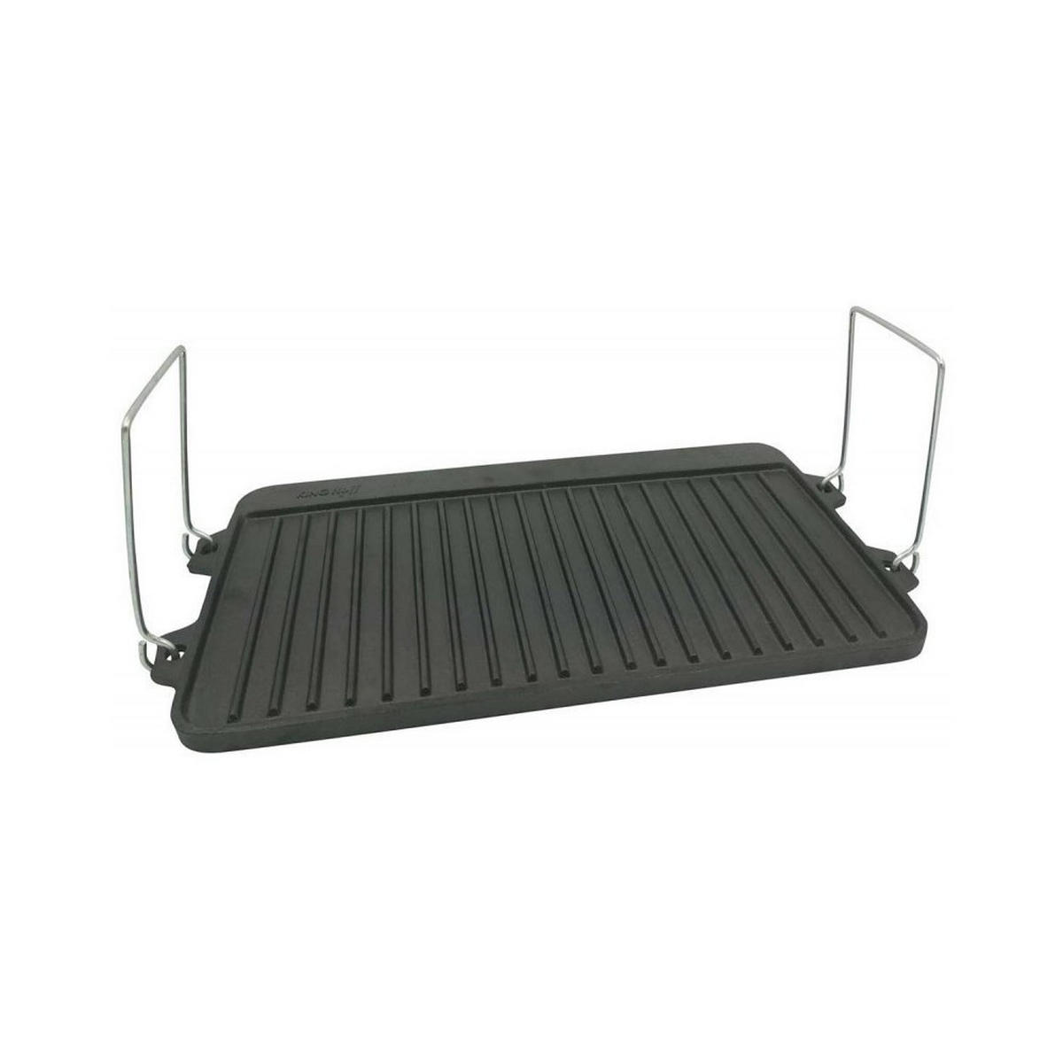 GRILLPFANNE Schwarz 40/25/1.5 cm KH1262 - Schwarz, Metall (25cm) - Kinghoff 