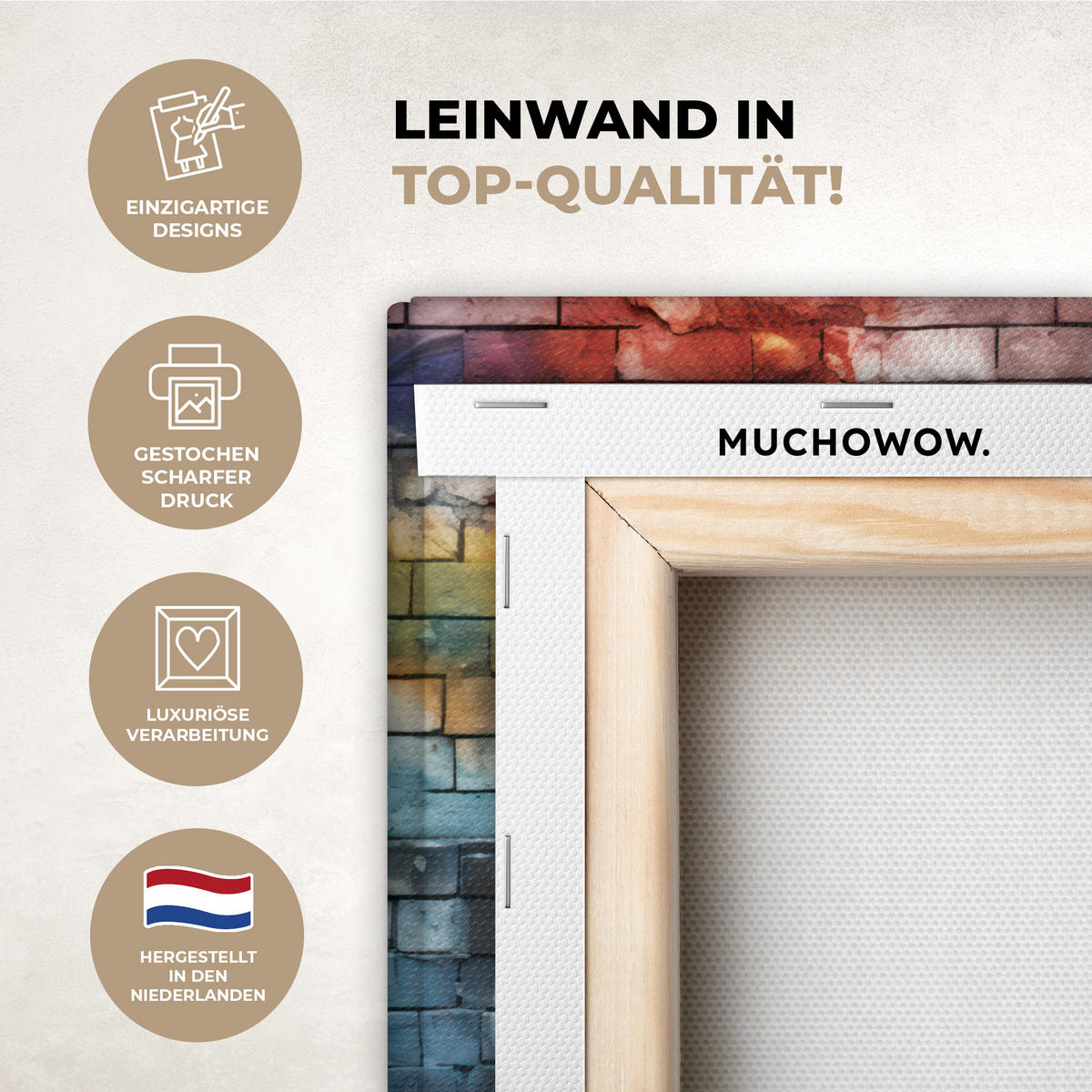 LEINWANDBILD Affe - Graffiti - Musik 30x20 cm - Multicolor, Textil (30/20cm) - MuchoWow