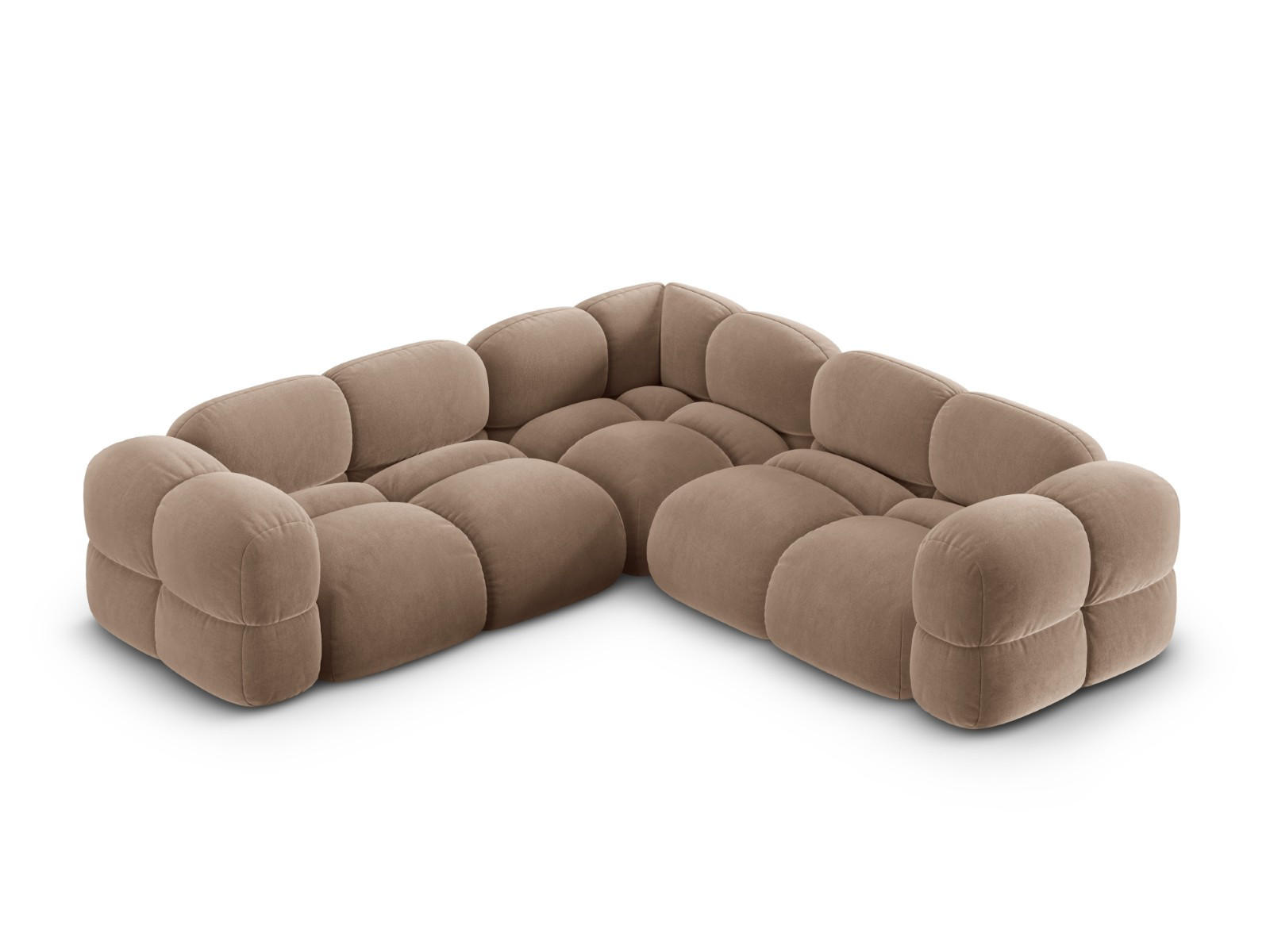 Cosmopolitan Design Ecksofa Mokka 250x250 cm