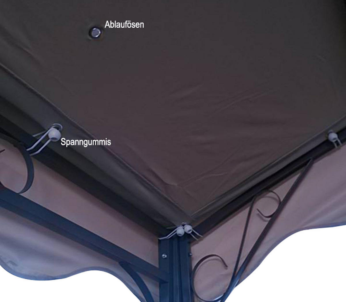 ERSATZDACH Anbaupergola Mallorca Sand - Beige, Textil (400/1/300cm) - QUICK STAR