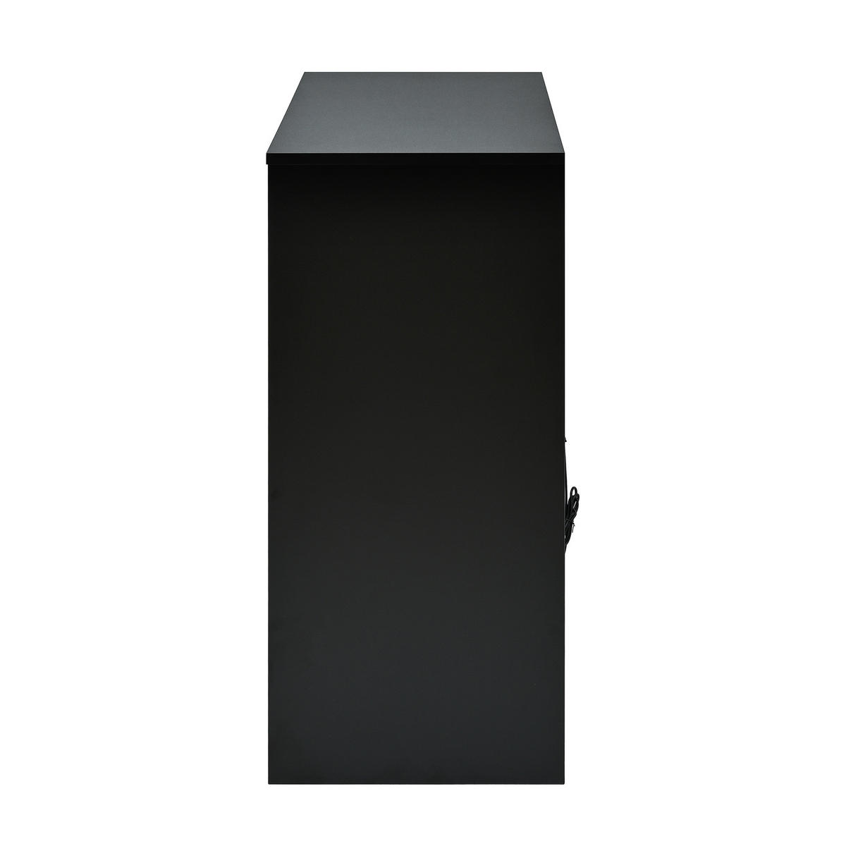 SCHUHSCHRANK in Weiß und Schwarz Schuhkommode mit LED-Beleuchtung für 12–17 Paar Schuhe, B105/T39.5/H86 cm - Schwarz/Weiß, Holzwerkstoff/Metall (105/86/39.5cm) - STILVORA