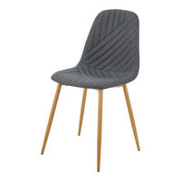 ESSZIMMERSTUHL Köfering im 2er-Set - Hellgrau, Metall (44/87/51cm) - [en.casa]