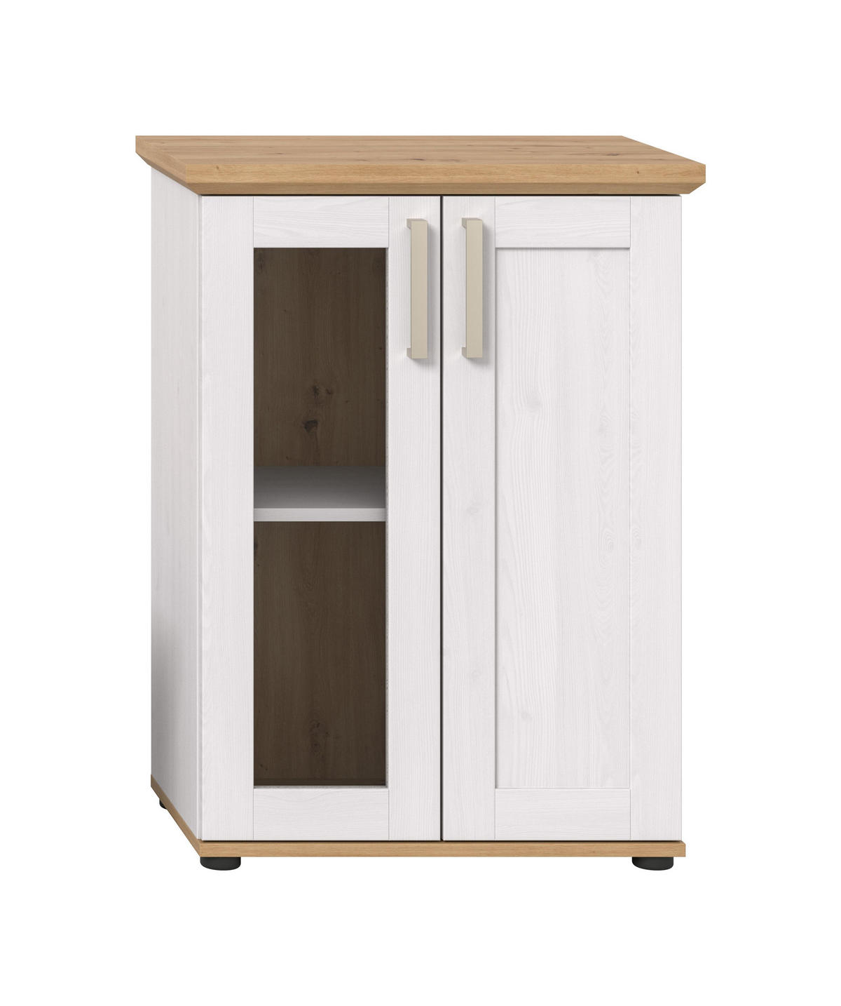 VITRINE VERONA (B/H/T: ca. 64/88/37 cm) in Sibiu Lärche Nachbildung/Sibiu Lärche Nachbildung - Lärchefarben, Holzwerkstoff (64/88/37cm)