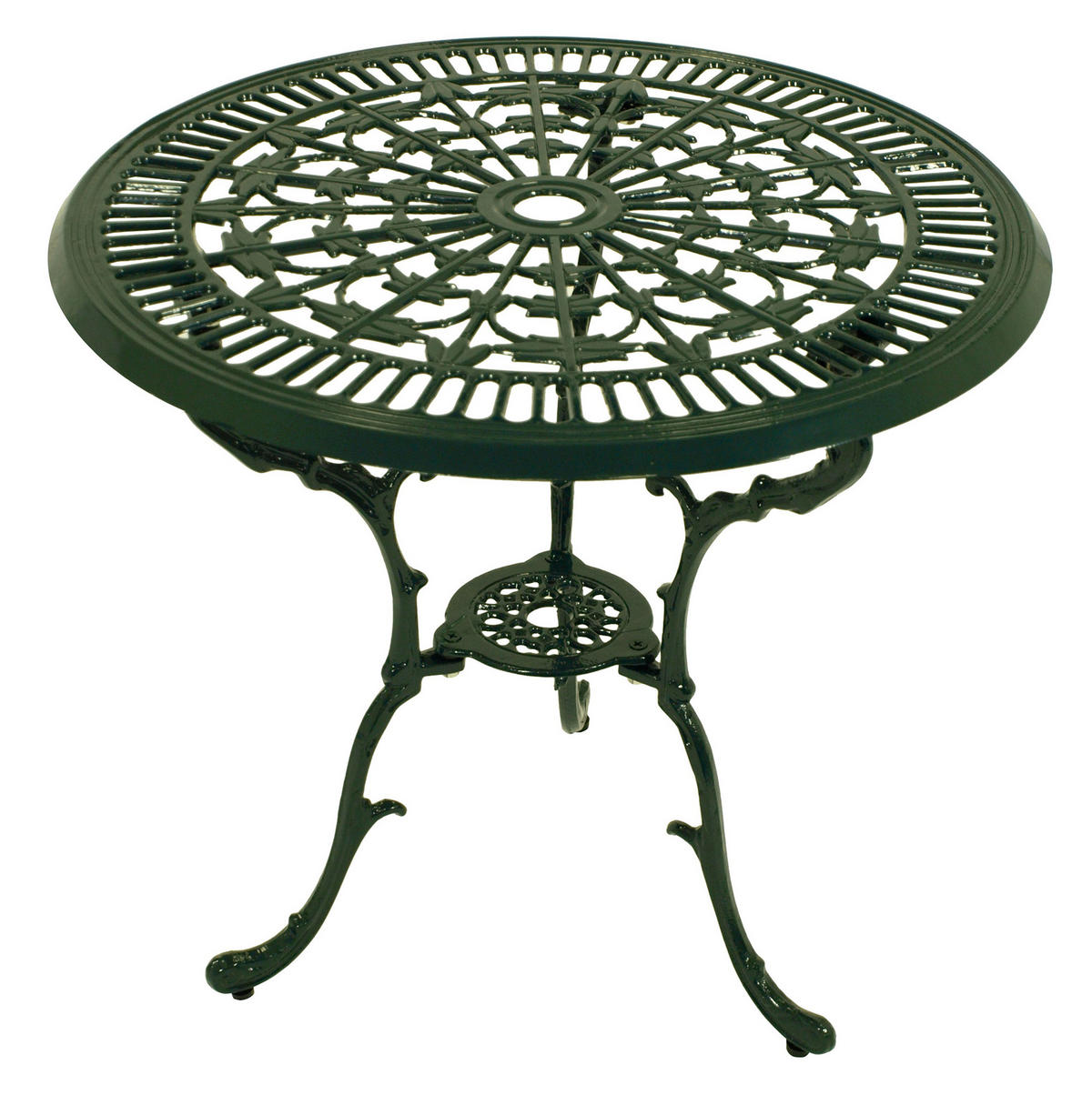 BISTROSET Boulder - Jugendstil - Gartenmöbel Set 3-teilig, Sitzgruppe Aluguss antik dunkelgrün - Grün, Metall - TPFGarden