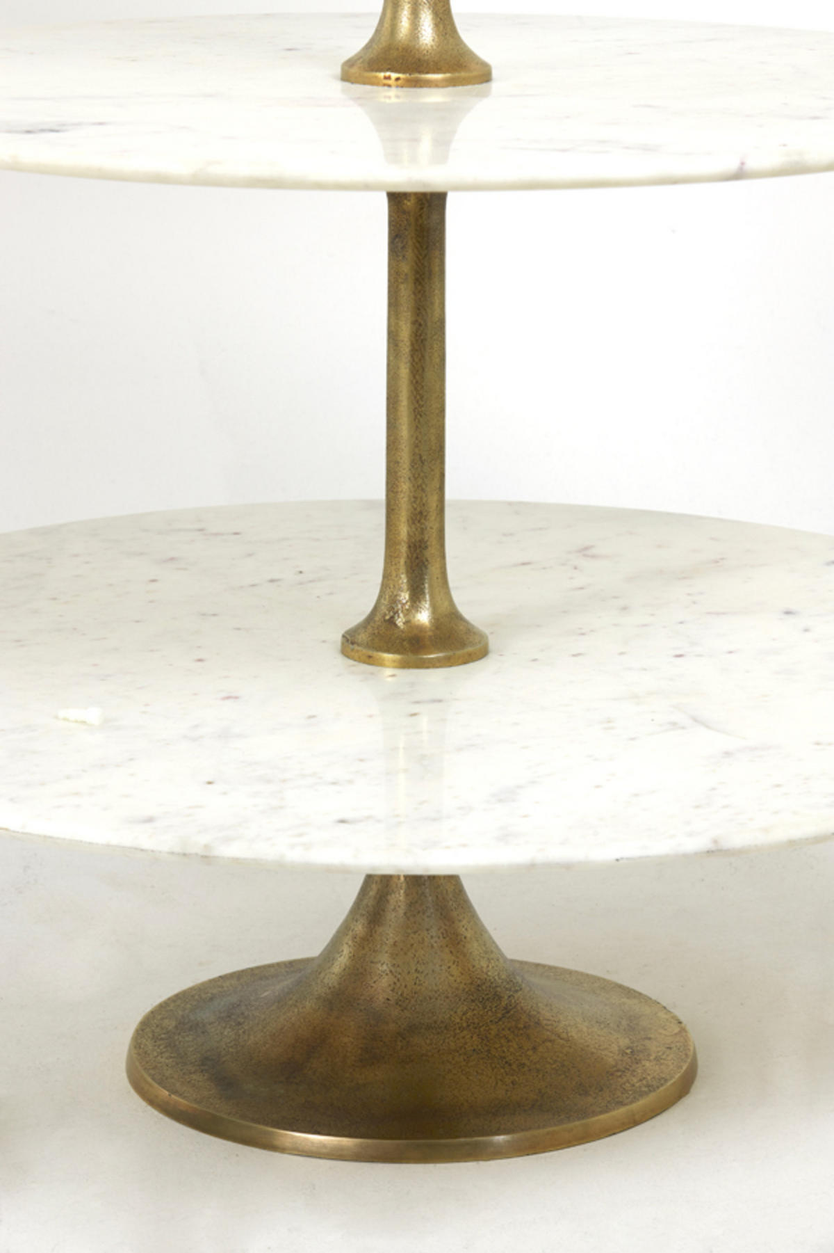 ETAGERE Vermentino Weiß Ø79/175 cm - Weiß, Stein (79/175cm) - Light & Living