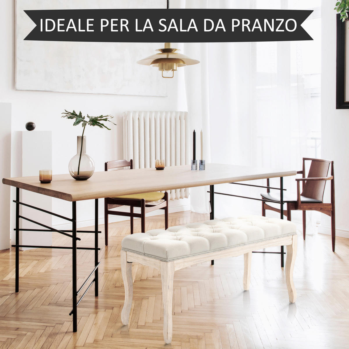 SITZBÄNKE Beige 1 Stück - Beige, Kunststoff (110/48/40cm) - GiPP