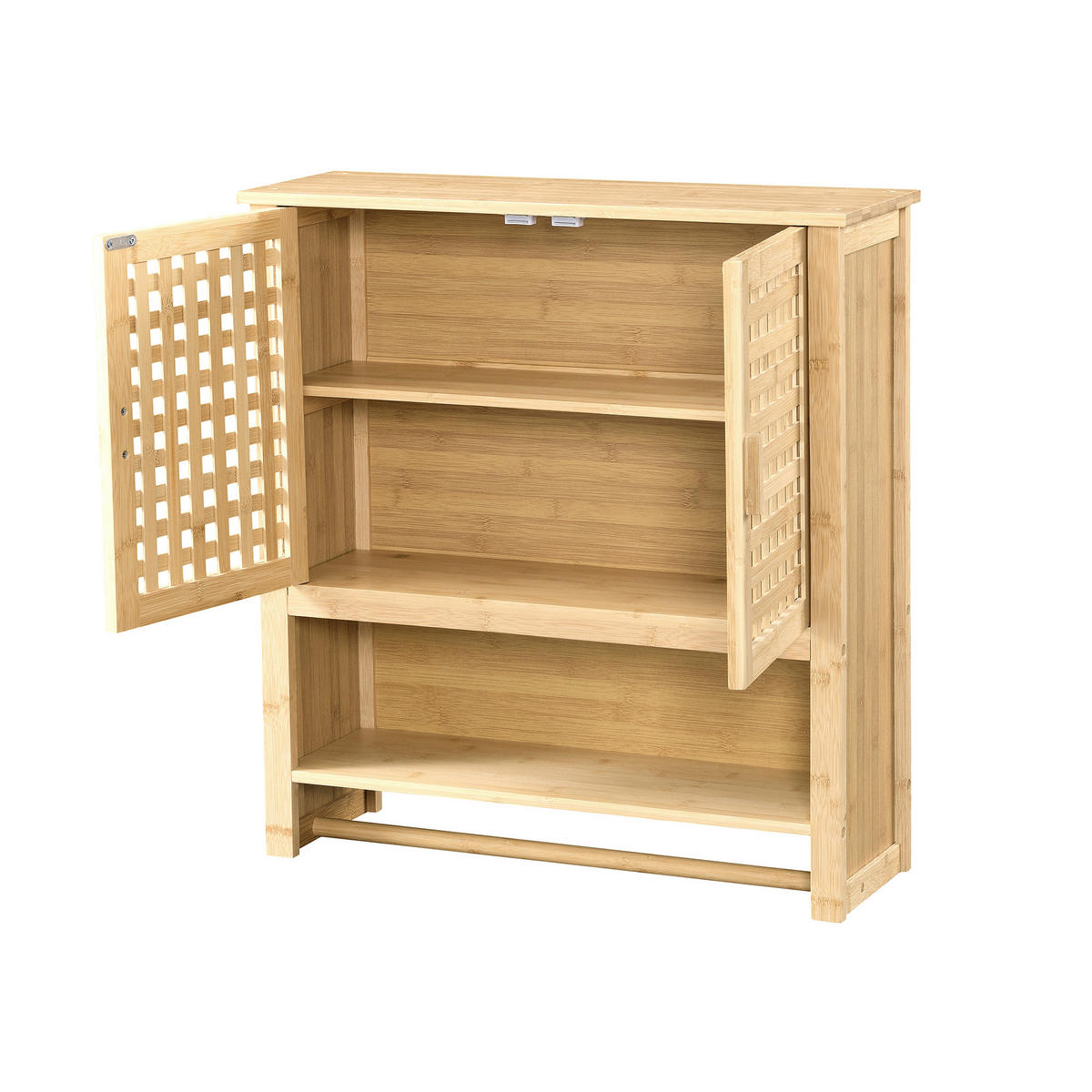HÄNGESCHRANK Borlänge - Naturfarben, Holz (62/66/20cm) - [en.casa]