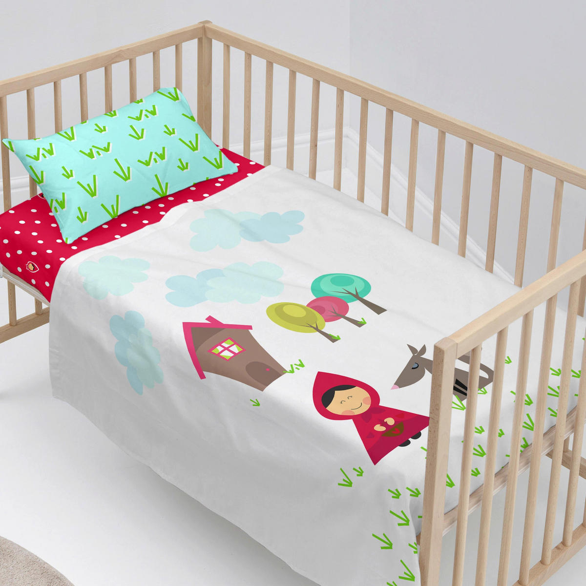 BETTWÄSCHE 2er-Set teiliges grandma 120x180 cm (kinderbett) mehrfarbig - Multicolor, Textil (120/180cm) - Happy Friday