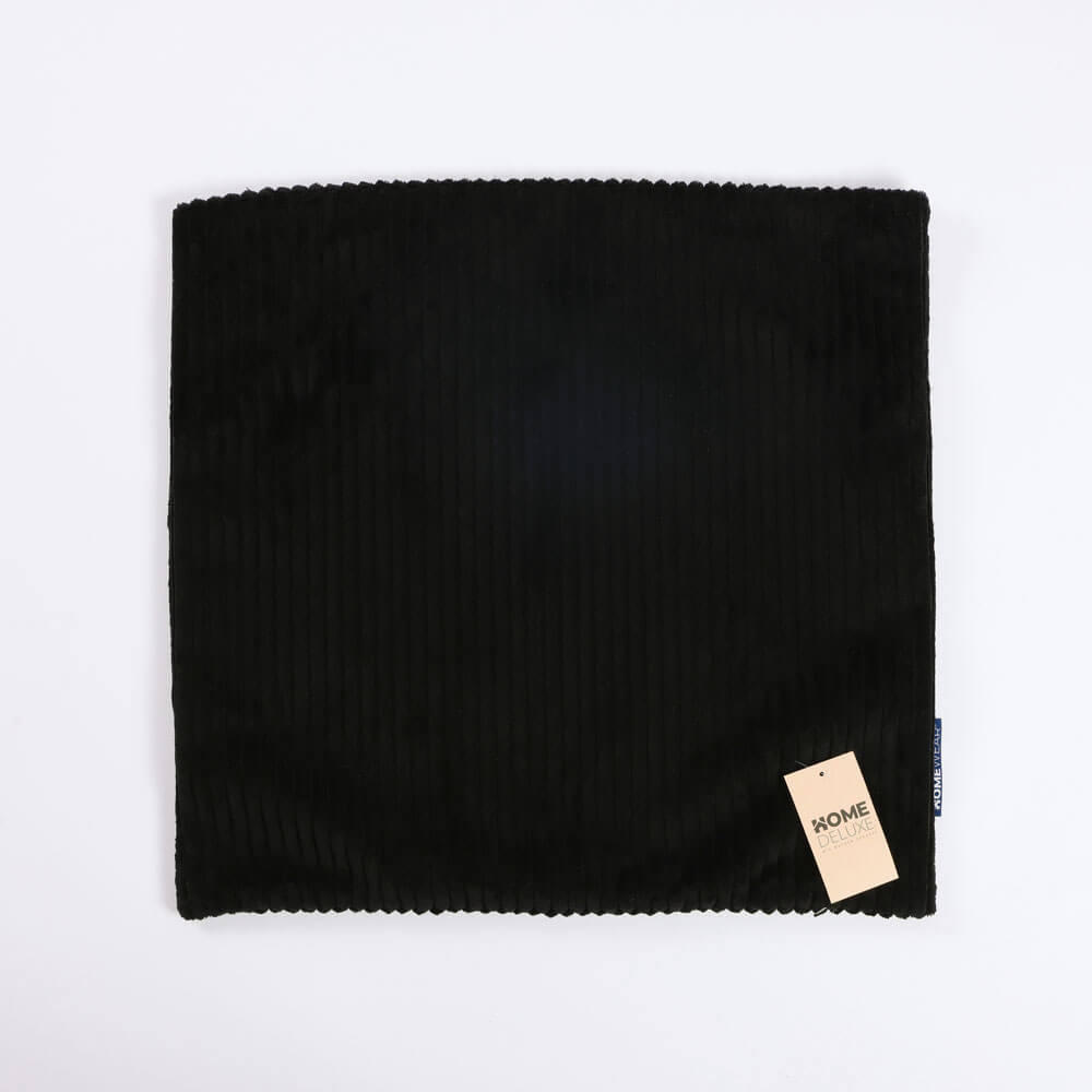 KISSENBEZUG LILO - Schwarz, mit Kissenfüllung - Schwarz, Kunststoff (50/50cm) - Home Deluxe