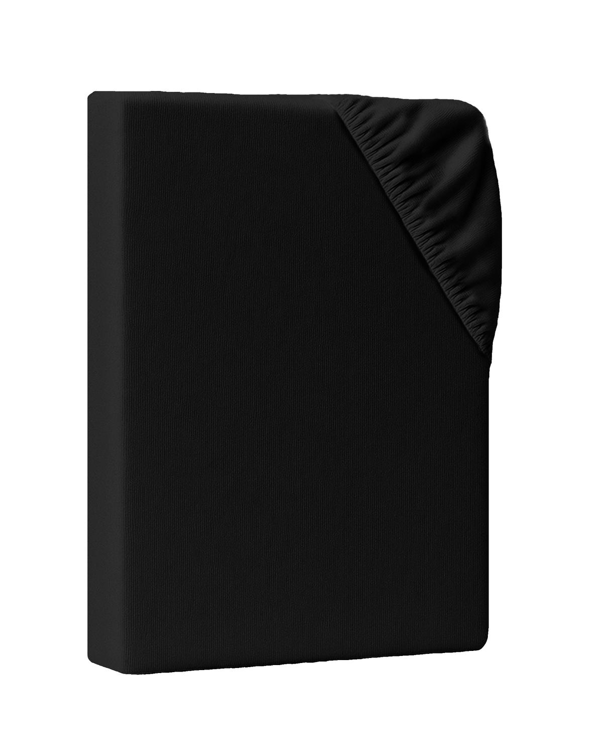 SPANNBETTLAKEN TOPPER 270/200/12 cm Schwarz - Schwarz, Textil (270/200cm) - AM Qualitätsmatratzen