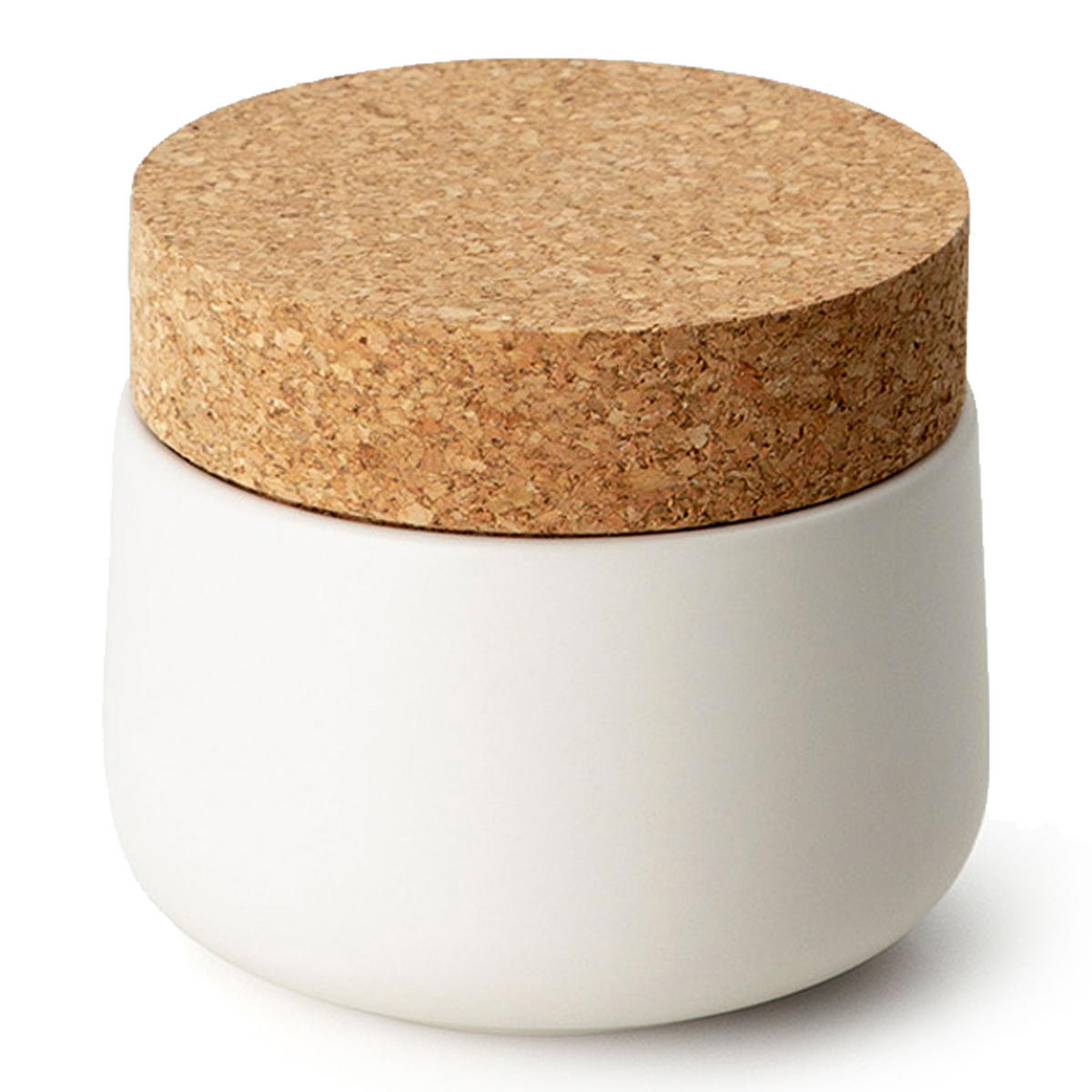 KERAMIKDOSE mit Korkdeckel, Matt Weiß, Ø 10.5 x 10 cm - Weiß, Keramik (11/10/11cm) - Continenta