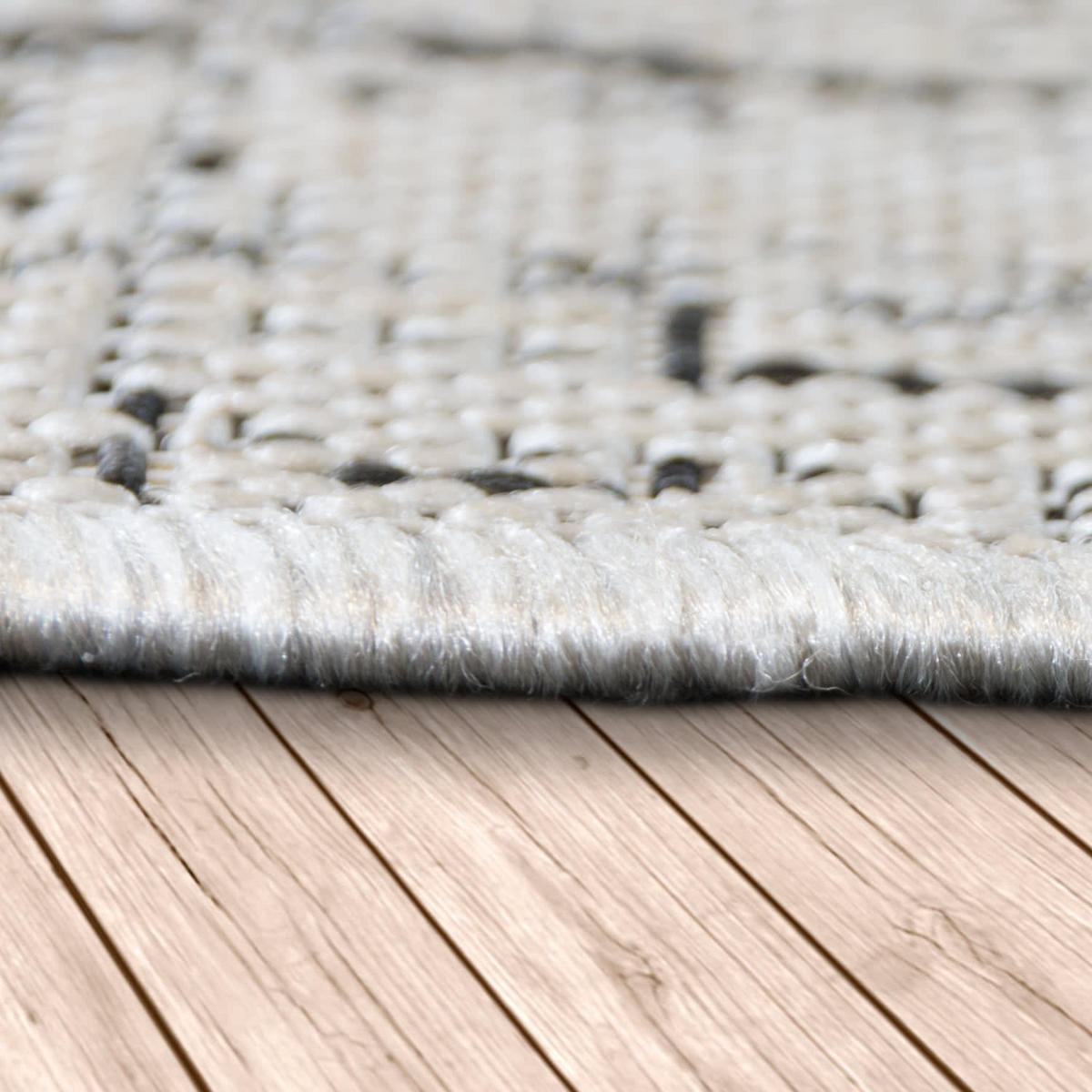 OUTDOORTEPPICH 60/100 cm Coco 204 - Grau, Kunststoff (60/100cm) - Paco Home