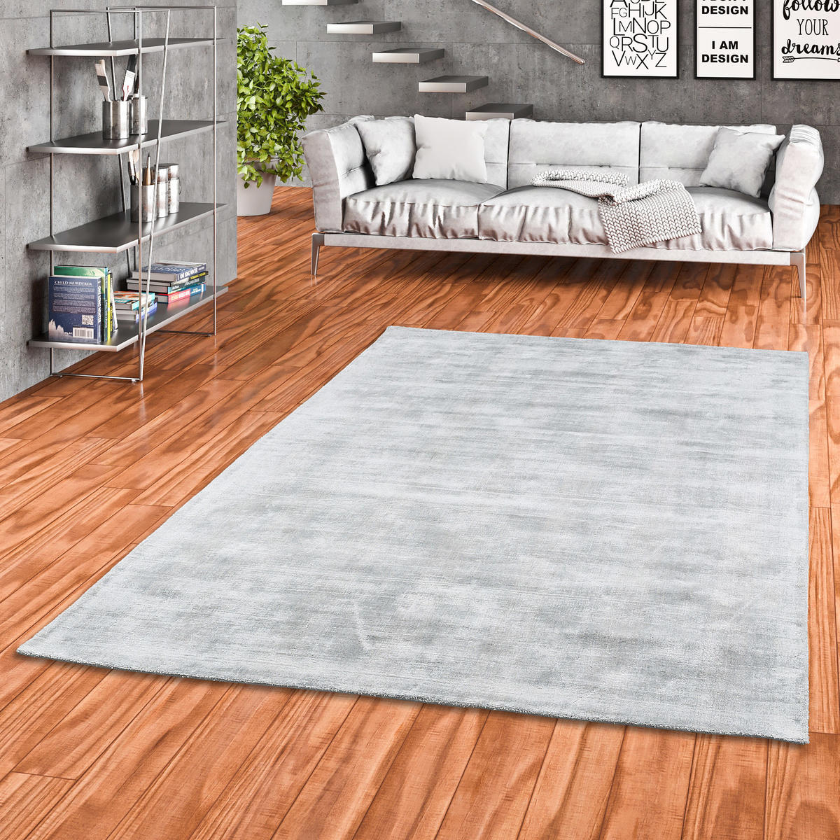LUXUS DESIGNER TEPPICH ROMA - Grau, Textil (70/140cm) - Pergamon