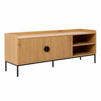 TV-SCHRANK, Beigefarbe - Beige, Holz (40/56/150cm) - Oviala