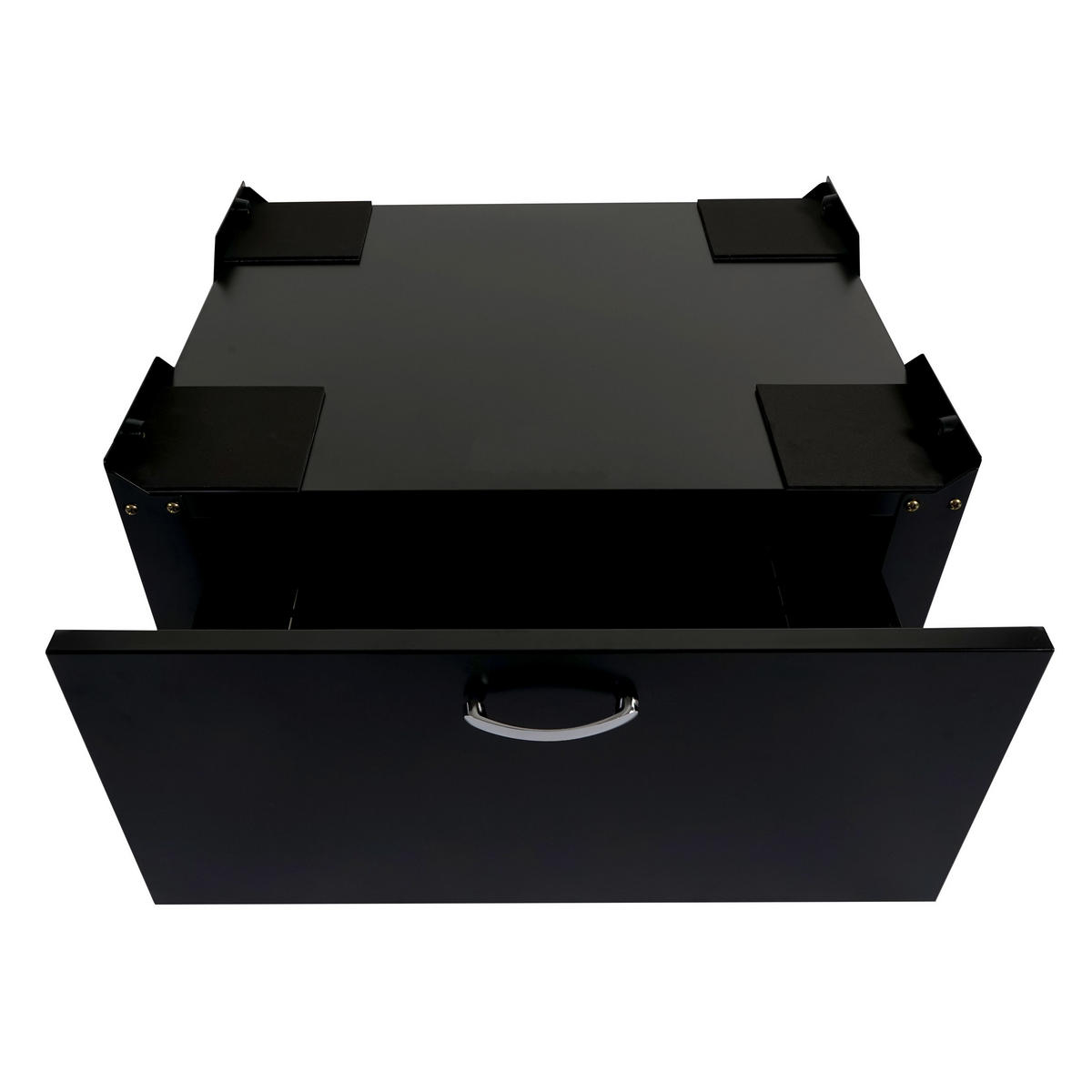 WASCHMASCHINENUNTERSCHRANK Schwarz - Schwarz, Metall (61/33/52cm) - MCW