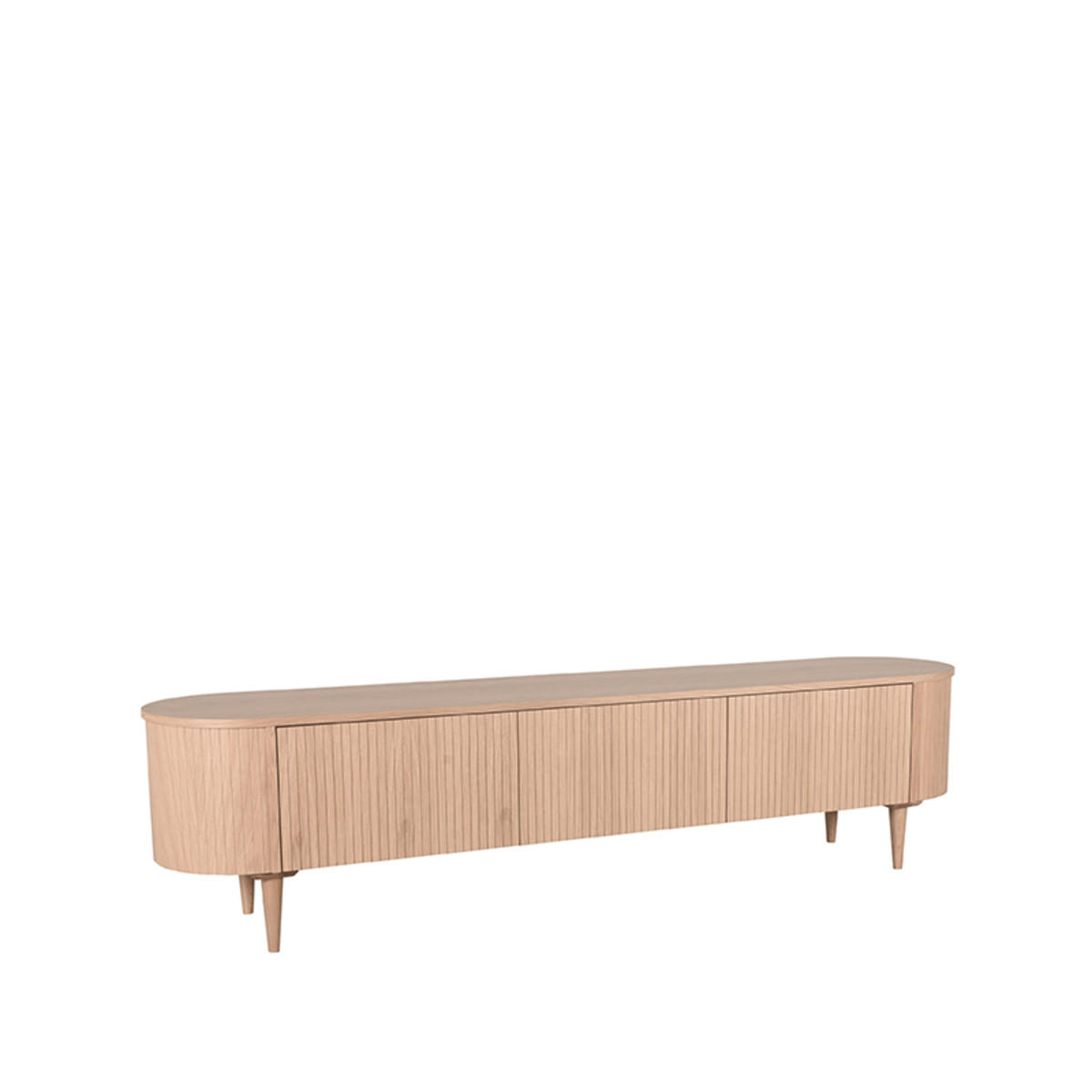 TV-MÖBEL Oliva Beige 47/220/55 cm - Beige, Holz (220/55/47cm) - LABEL51