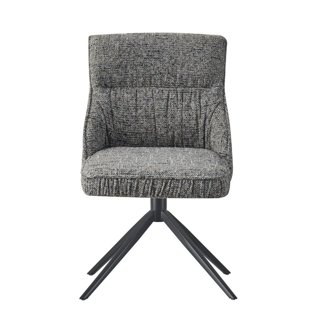 Thumbnail - Dubi Möbel Esszimmerstuhl, Dunkelgrau, Textil, 49x84x62 cm, Esszimmer, Stühle, Esszimmerstühle, Vierfußstühle