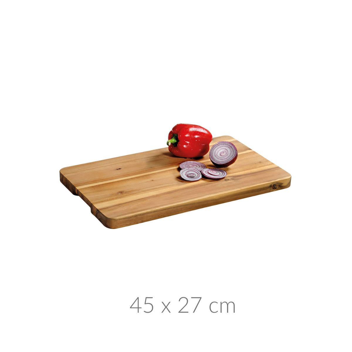 BRETT zum Schneiden 45/27/2,5 cm - Braun, Holz (27/45cm) - Kesper