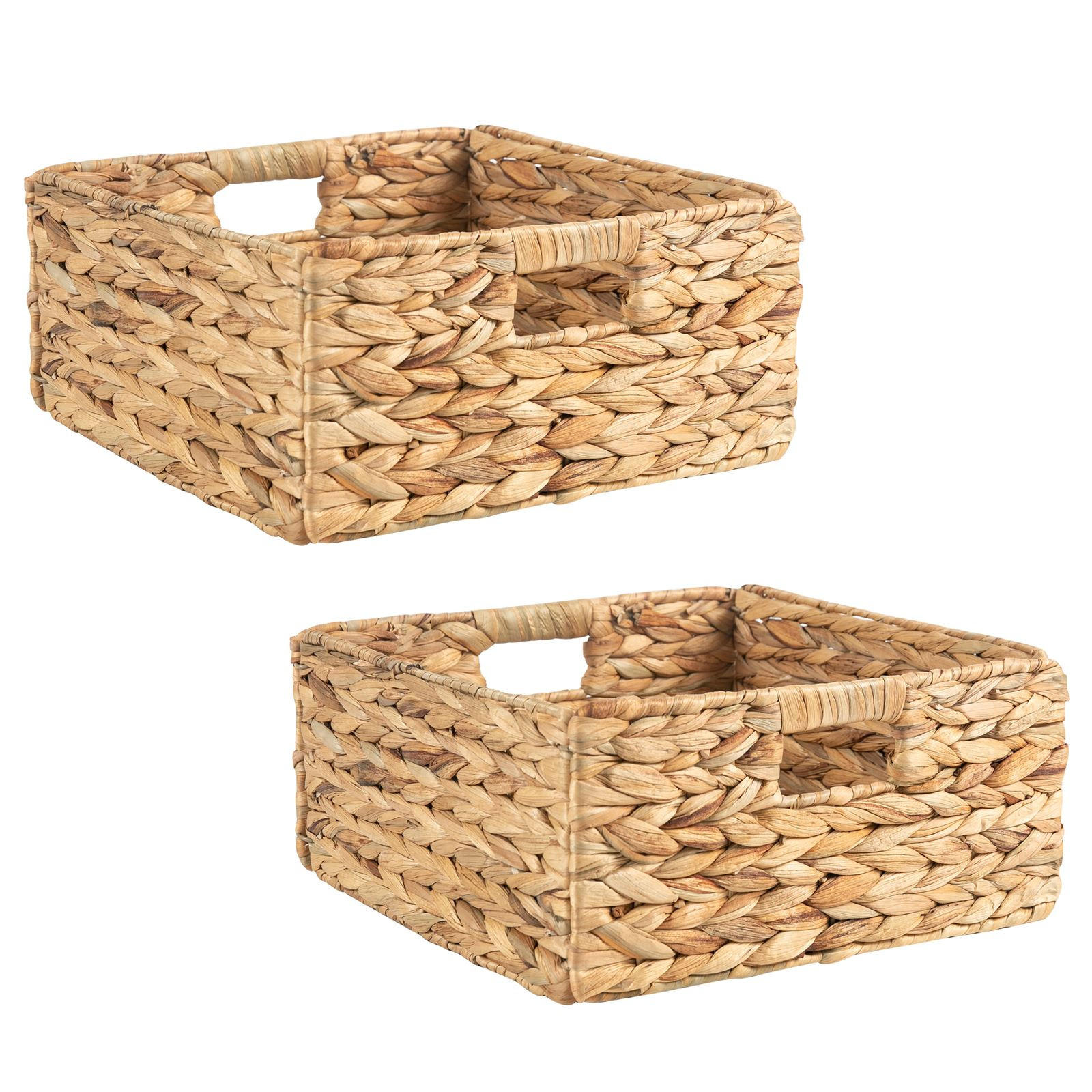 AUFBEWAHRUNGSKÖRBE LANZI 2ER-SET - Naturfarben, Naturmaterialien (32/15/32cm) - IDIMEX