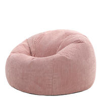 SITZSACK Klassisch Kingston, Cord - Pink, Textil (85/50/85cm) - icon