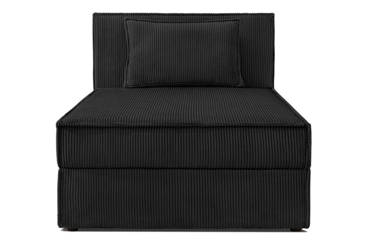 BOXSPRINGBETT ROTI Einzelbett, schwarz - Schwarz, Holz/Holzwerkstoff (100/200cm) - KONSIMO®